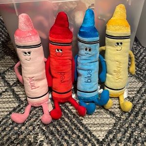 12” Stuffed Toy Crayons Set